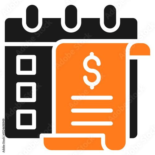 Bill Calendar Icon For Design Elements