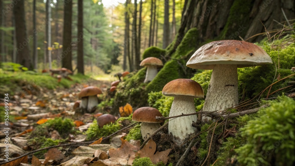 Fototapeta premium mushroom in the forest
