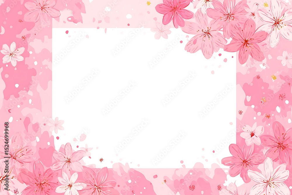 Romantic Frame for Greeting Card Template, open space for text Romantic Frame for Greeting Card Template, open space for text