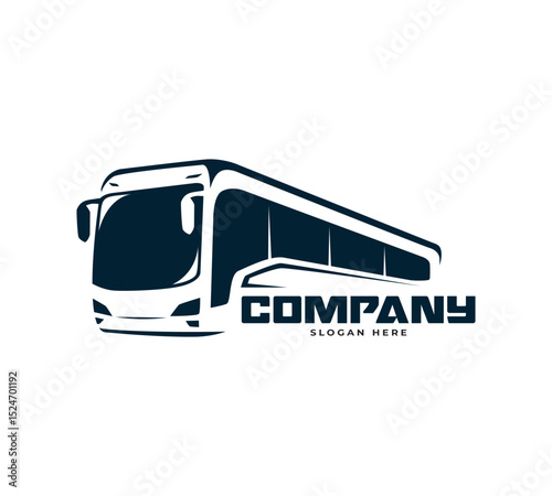 minimalist modern bus company logo