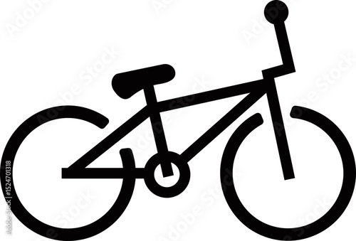 Simple Bicycle Icon in flat trendy style. isolated on transparent background