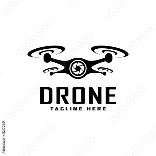 modern drone logo design