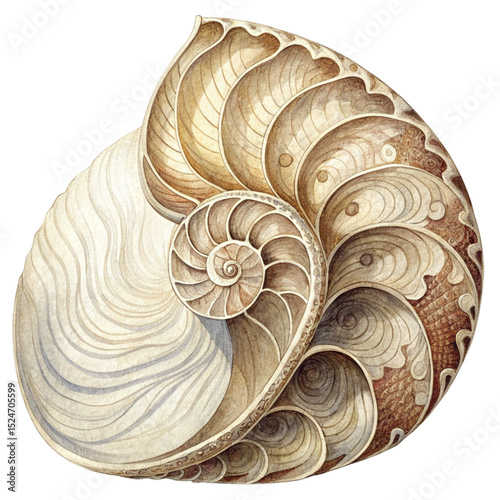 Nautilus Fossil Shell