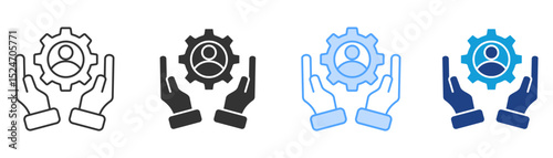 Talent Icon Set Multiple Style Collection