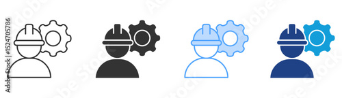 Occupation Icon Set Multiple Style Collection