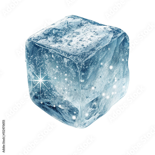 Ice Cube Crystal Texture