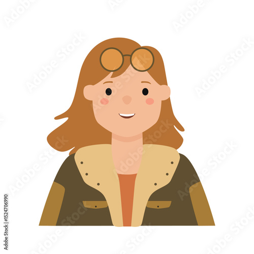 Vector illustrations of flat cartoon character avatars