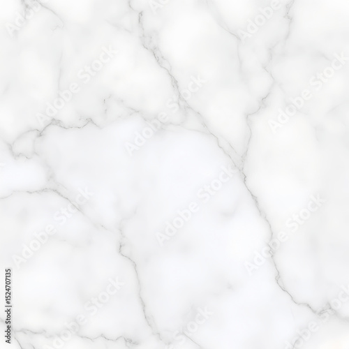 A pristine white marble texture with delicate grey veining, offering a sophisticated and clean background suitable for various design applications.