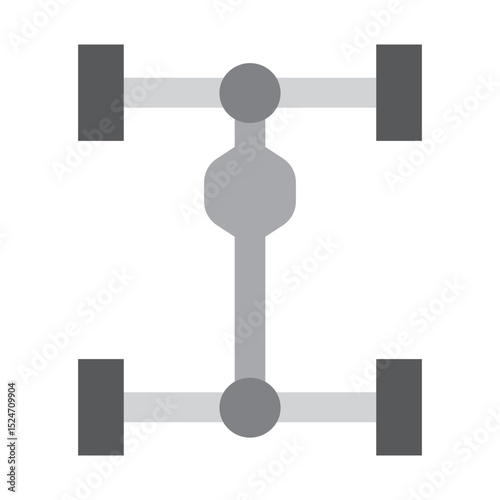 Differential Vector Flat Icon Design