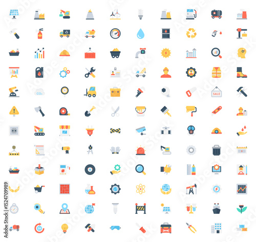 A collection of colorful and exquisite vector ICONS