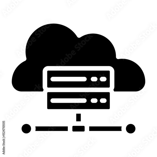 IaaS Vector Glyph Icon Design