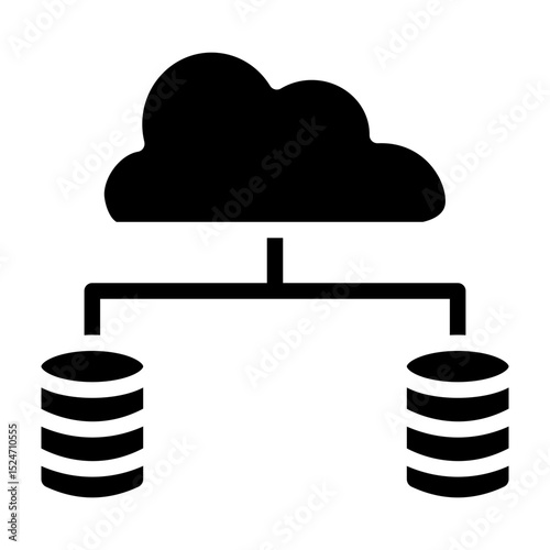 Redundancy Vector Glyph Icon Design