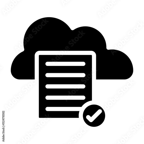 Compliance Vector Glyph Icon Design