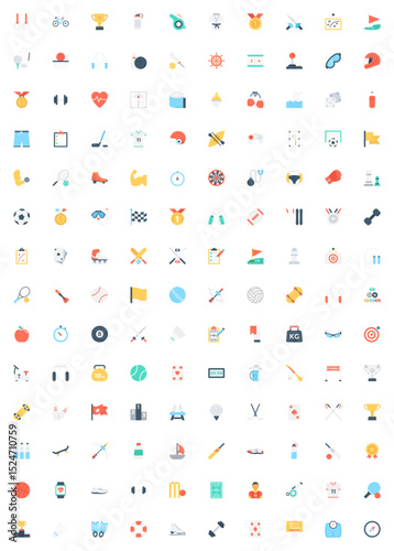 A collection of colorful and exquisite vector ICONS