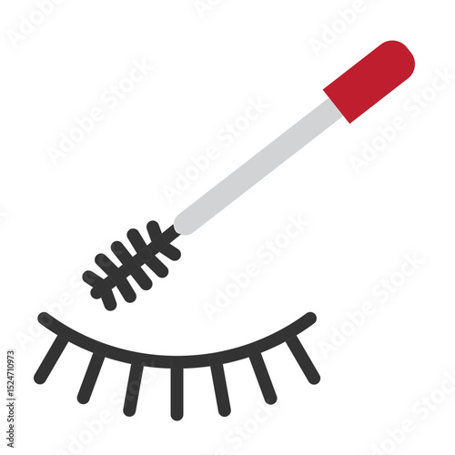 Mascara Vector Flat Icon Design