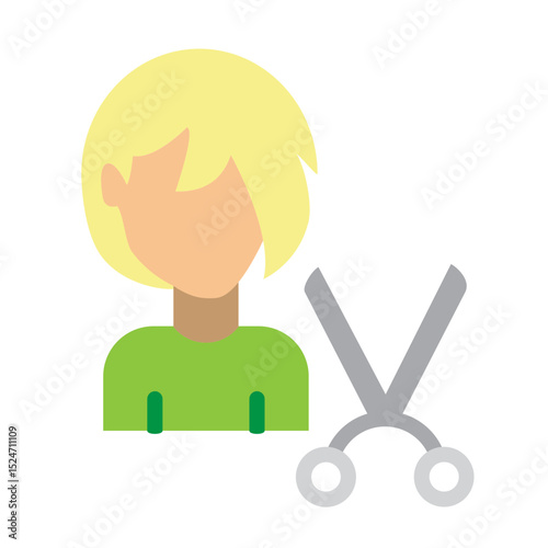 Barber Vector Flat Icon Design