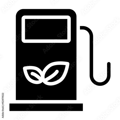 Fuel Vector Glyph Icon Design