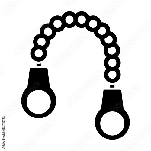 Crime Vector Glyph Icon Design