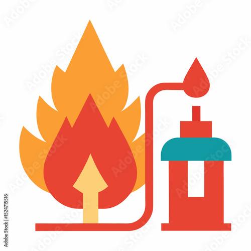 Forest Fire Suppression Equipment Icon illustration Transparent illustration