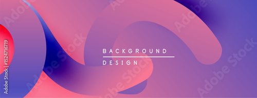 Abstract fluid shapes, vibrant pinks, purples create modern background. Gradient colors blend seamlessly, design feels dynamic.