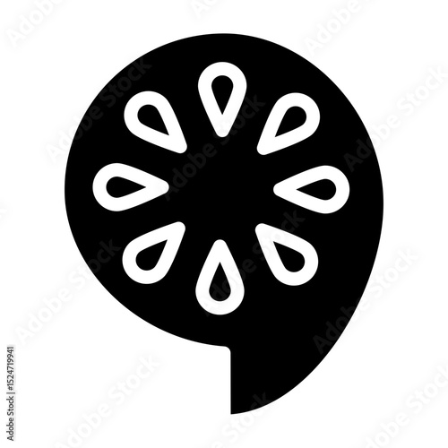 Cucumber Vector Glyph Icon Design
