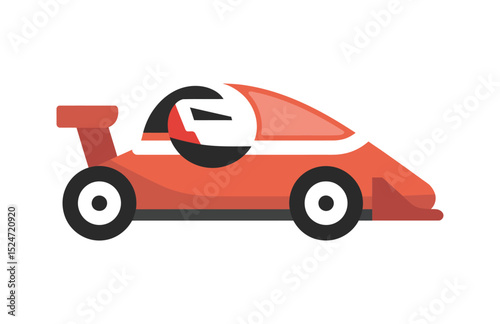 Speed Racer – Go Kart Vector Art in Dynamic Style

