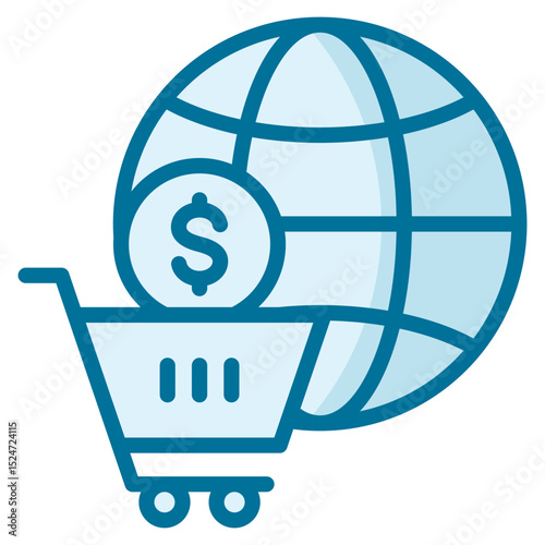 E-Commerce Globe Icon