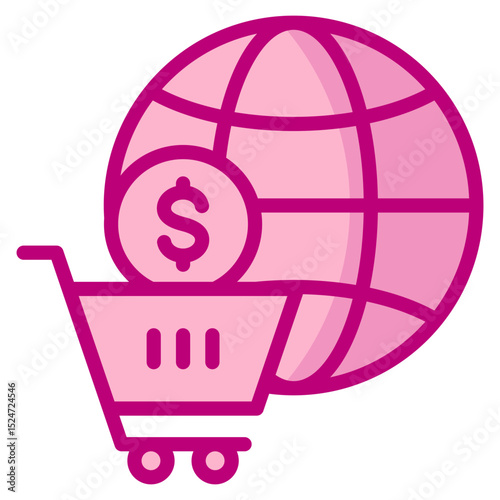 E-Commerce Globe Icon