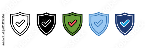 Shield Icon Element For Design