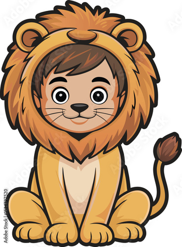 Child in a Lion Costume