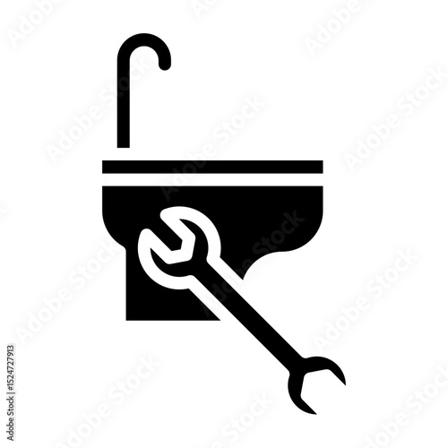 Bidet Vector Glyph Icon Design