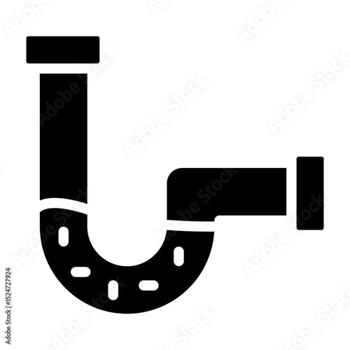 Drainage Vector Glyph Icon Design