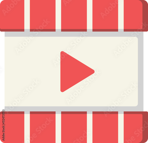 Movie Reel Flat Icon