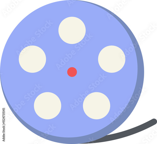 Film Reel Flat Icon