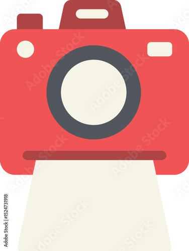 Instant Camera Flat Icon