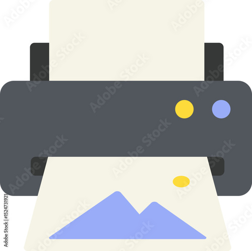 Image Print Flat Icon
