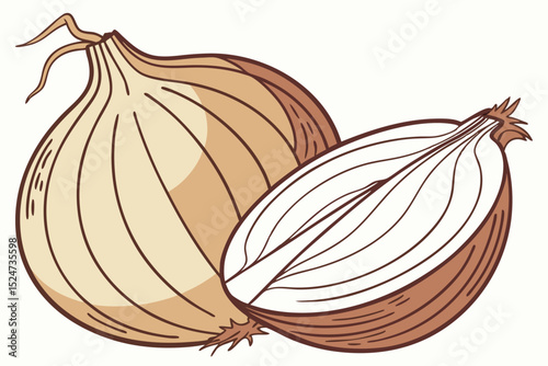 Crisp and Clean: Organic Onion Isolated in HD