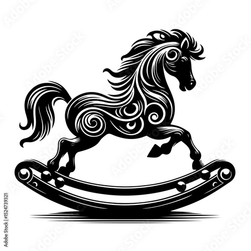 rocking horse silhouette