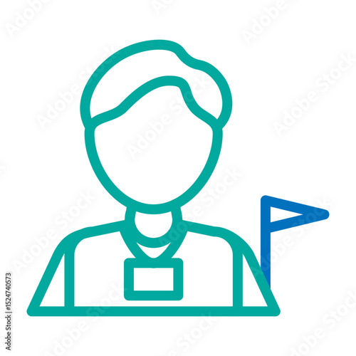 Travel Guide  Vector Line Blue Bluish Green Icon Design