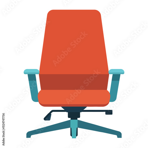 Modern Workspace Seat – Office Chair Vector Design

