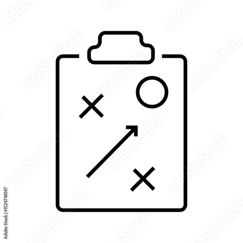 Insurance policy icon, vector line icon isolated on white background