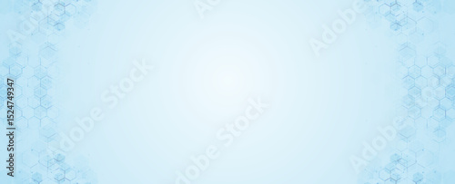 Abstract medical background with hexagons. Design for science, medicine or technology, innovation medicine, health