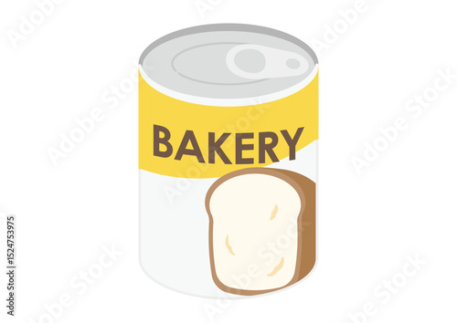 パンの缶詰のイラスト