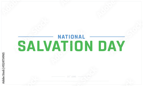National Salvation Day on white background, Typographic Design of National Salvation Day of Azerbaijan, Vector Design of National Salvation Day, National Salvation Day Design