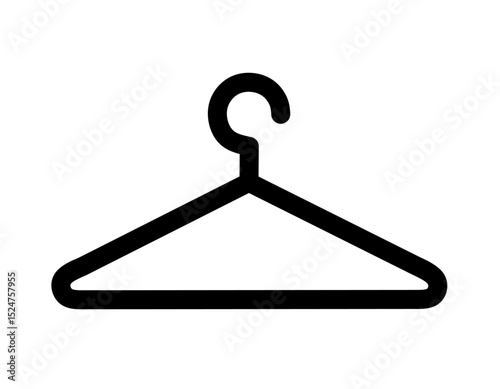 clothes hanger vector on white background
