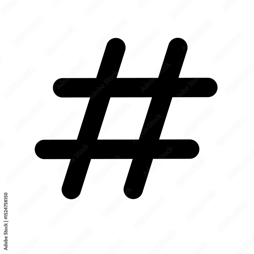 Obraz premium hashtag symbol vector with trendy design