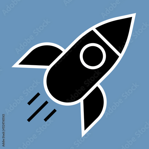 Fototapeta Naklejka Na Ścianę i Meble -  Rocket Icon Design