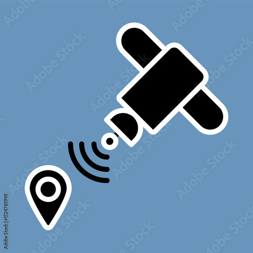 Navigation Satellite Icon Design