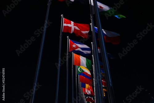 National Flags at Expo 2025 Osaka, Kansai in Japan - 2025年 大阪関西万博 国旗
