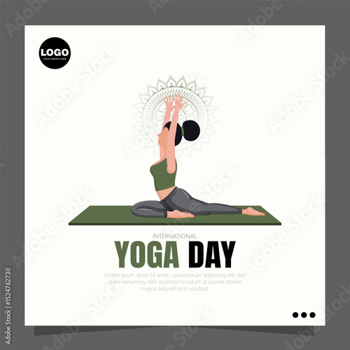 International Yoga Day, celebrated on June 21st, promotes the physical, mental, and spiritual benefits of practicing yoga for overall well-being and harmony.